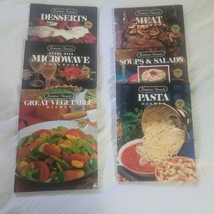 Famous Brands Set of 6 Cookbooks